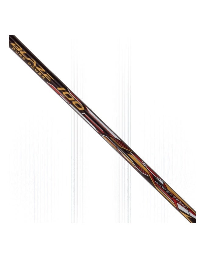 لي-نينج مضرب هندرد أتوميك X 38 PWR من ألياف الكربون بدون وتر مع غطاء كامل - اللون: أسود / رمادي - تصميم خفيف عالي الأداء للعب الاحترافي - Image 3