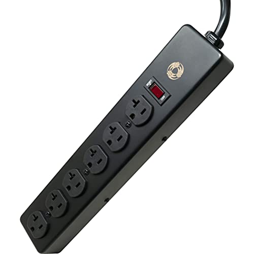 Southwire 5120 20 Amp Rated, 6 Outlet all Metal Power Strip with NEMA 5-20 P&R, 6 Foot 12/3 Cord - Image 1