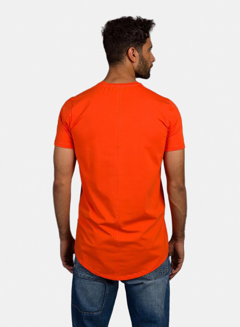 Stache Curved Back V-Neck T- Shirt - Image 2
