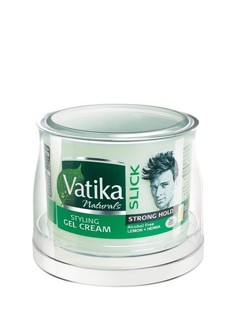 Vatika Naturals Slick Strong Hold - Styling Gel Cream | Hyper Solid, High Shine | Easy Wash Off | For Medium to Long Hairs - 250 ml