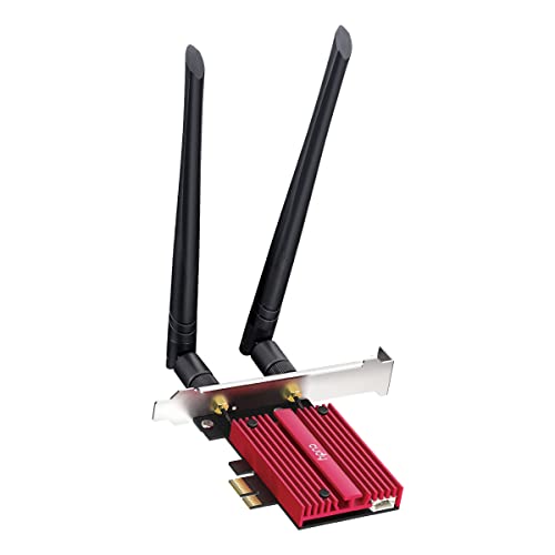 Cudy AX5400 Wireless WiFi 6E PCIe Card for PC, Bluetooth 5.3, AX210 Module Inside, Bluetooth 5.2/5/4.0, 802.11ax/ac/a/b/g/n, Windows 11,10, WE3000S - Image 1