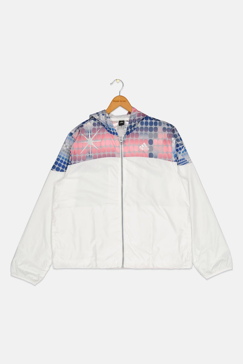 Adidas Kids Girl Long Sleeve Training Windbreaker Jacket, Multicolor - Image 1