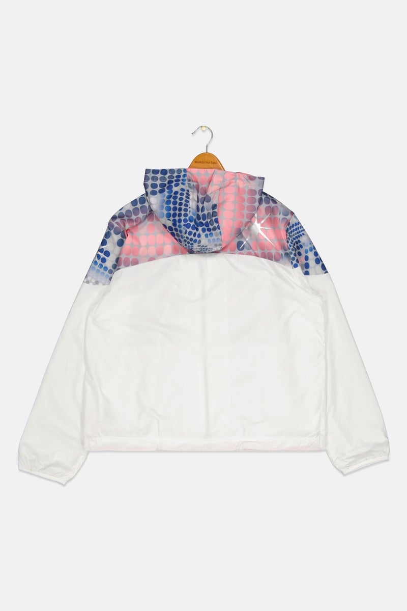 Adidas Kids Girl Long Sleeve Training Windbreaker Jacket, Multicolor - Image 2