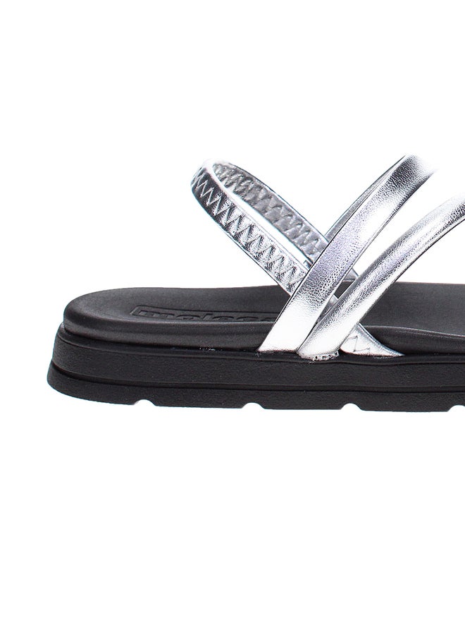 MOLECA Textured Slip-On Flat Sandals - Image 3