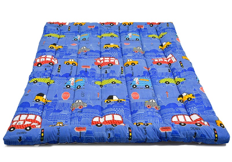 RRC Cotton Super Soft 700 GSM Hollow Fiber Filled Mattress Padding/Topper for Comfortable Sleep, 4 Corner Elastic Band King Size 72X78(Inches) 6X6.5(Feet) Mattress Topper, Blue - Image 5