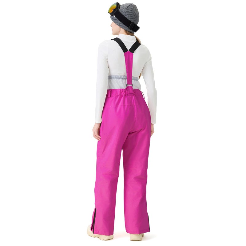 GS SNOWING Women Baggy Ski Pants Men Snow Bibs Snowboard Overall Insulated Windproof Waterproof for Winter Outdoor Sports Rose L - Image 5