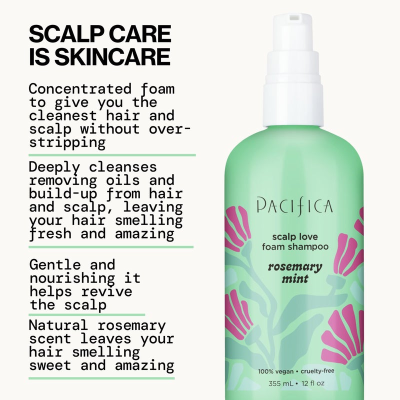 Pacifica Rosemary Mint Scalp Detox Shampoo â€“ Clarifying Shampoo for Dry Flaky Scalp, Removes Buildup & Excess Oil, Invigorating Rosemary + Mint Clean Beauty Vegan Dermatologist Tested - Image 5
