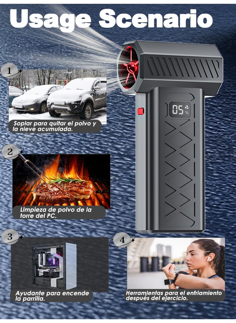 Air Duster, Turbo Jet Fan for Sand and Dust Removal, 130000RPM 6-Gear Adjustable - Image 2