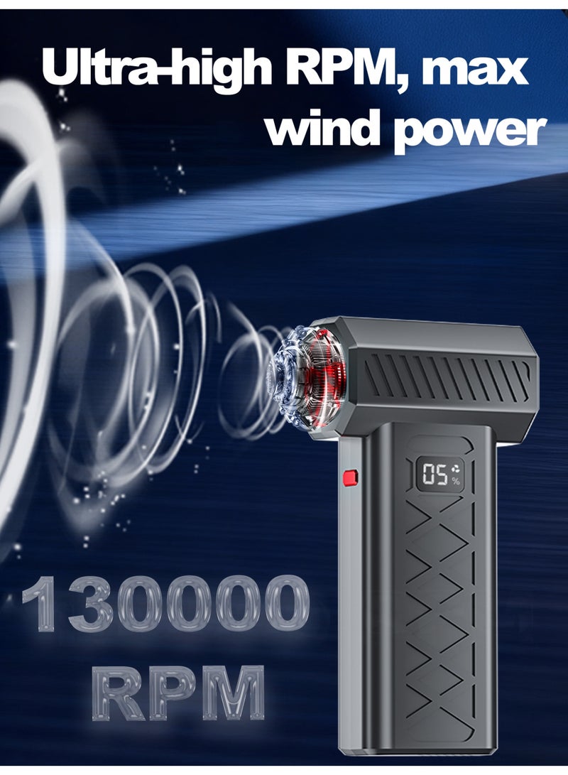 Air Duster, Turbo Jet Fan for Sand and Dust Removal, 130000RPM 6-Gear Adjustable - Image 3