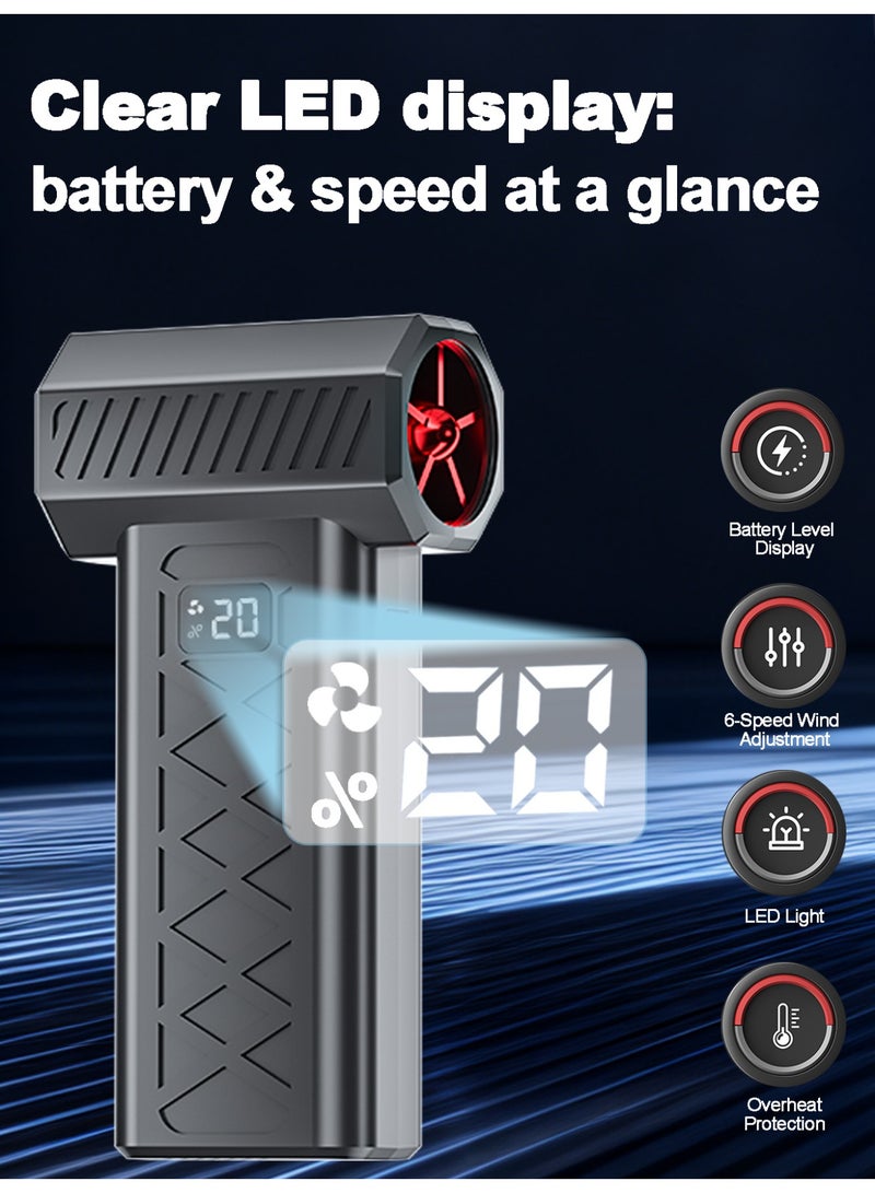 Air Duster, Turbo Jet Fan for Sand and Dust Removal, 130000RPM 6-Gear Adjustable - Image 5