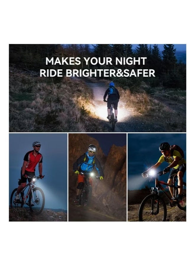 XOSS XL-1200 Bike Headlight for Night Riding,1200 Lumen USB-C Rechargeable Bicycle Headlight,6 Lighting Modes Aluminium Shell Bike Front Light - Image 5