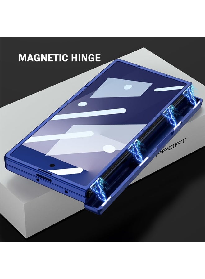 general Case for Samsung Galaxy Z Fold 7, with Hinge, Full Body Protective Case, Folding Stand, Invisible Card Slot, Shockproof Hard PC Case - Image 3