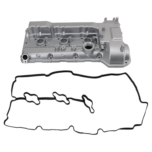 TRQ Left Valve Cover Drivers Side Compatible with 2006-2011 Hyundai Azera 2007-2008 Entourage 2007-2009 Santa Fe 2006-2010 Sonata 2007-2012 Veracruz Kia Amanti 2009 Borrego Sedona Sorento - Image 1
