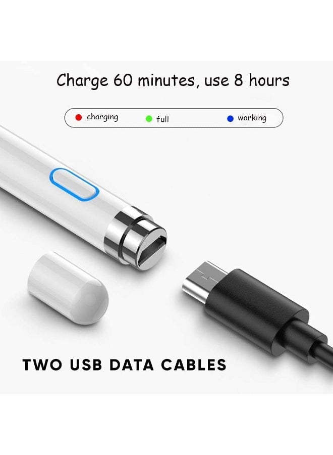 Universal Stylus Pen for Touch Screens, 1.5mm Fine Point Active Stylus Digital Pen – High Sensitivity Rechargeable Stylus for iPad, iPhone, Android Phones & Tablets, No Bluetooth Required** - Image 5