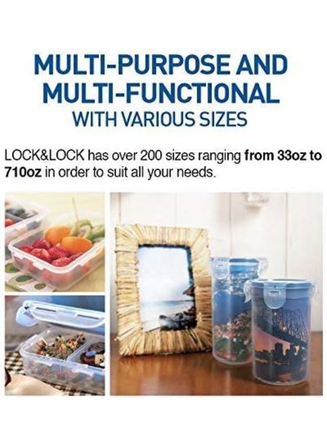 لوك اند لوك وعاء طعام كلاسيكي صديق للبيئة 750 مل شفاف - Image 4