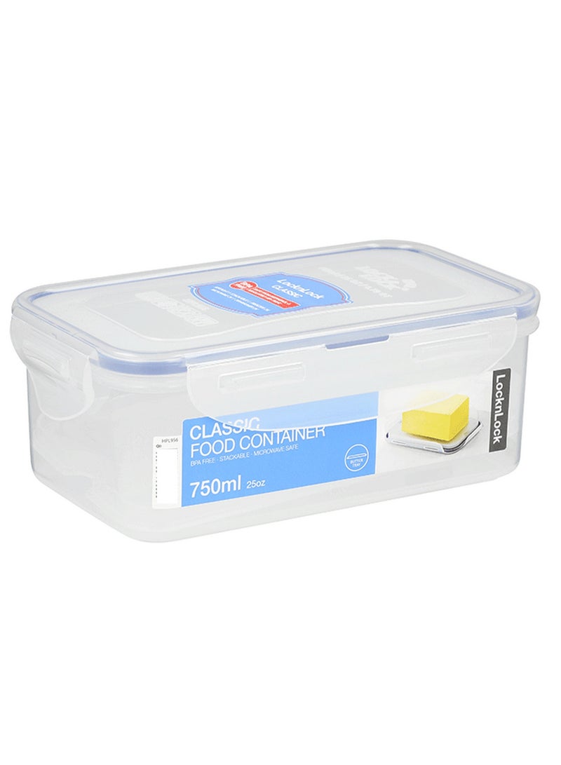 لوك اند لوك وعاء طعام كلاسيكي صديق للبيئة 750 مل شفاف - Image 1