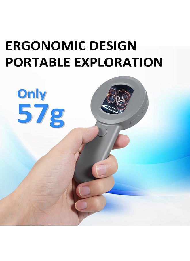 Generic - Digital Magnifier with 2.0inch IPS Screen 100X Magnifying Glass with Light Magnifier for Reading White and Purple Lights Windows Compatible - Image 1