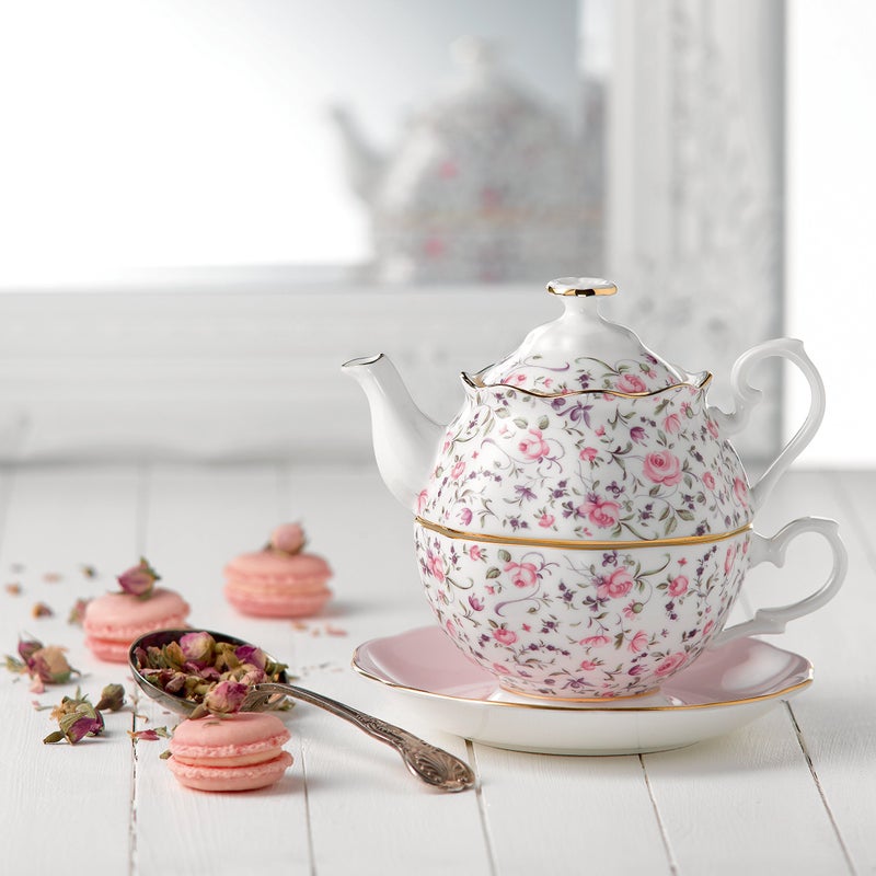 Royal Albert Rose Confetti Tea For One - Image 2