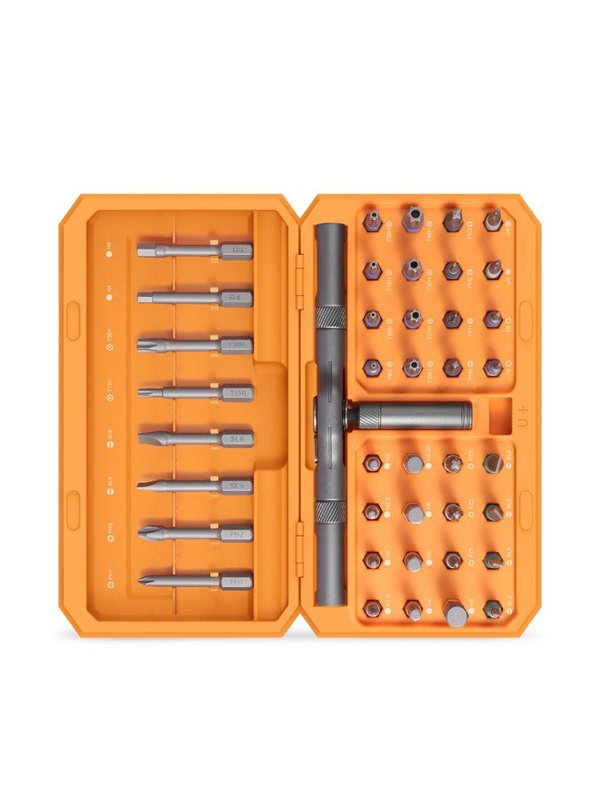 ORIA Ratchet Screwdriver Set, 42 in 1 Magnetic Repair Tool Kit with Rotatable Ratchet Handle, Screwdriver Set with 40 PCS Magnetic Precision Bits, Storage Case for Home Appliances - Image 1