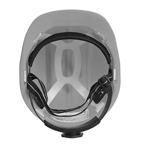 KARAM PN521 Safety Helmet for Men Construction Helmet | Ratchet Type Adjustment with Adjustable Chin Strap | Work Helmet with Side Slot for Attachment | is:2925:1984 Certified | Grey - Image 2