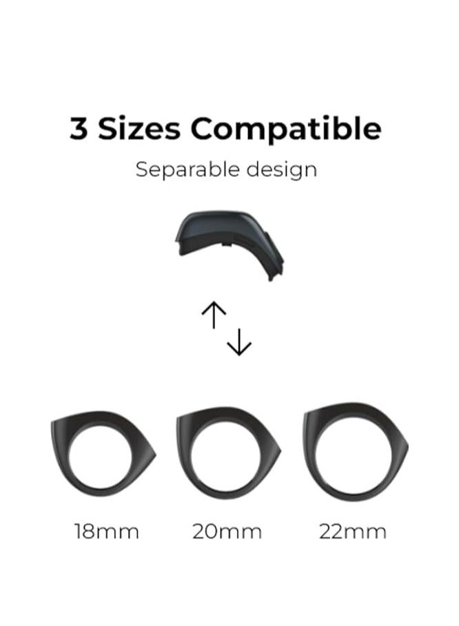 iQIBLA Zikr Flex Smart Ring Tasbih Counting With 3 Compatible Sizes 18mm, 20mm and 22mm -GREEN - Image 2