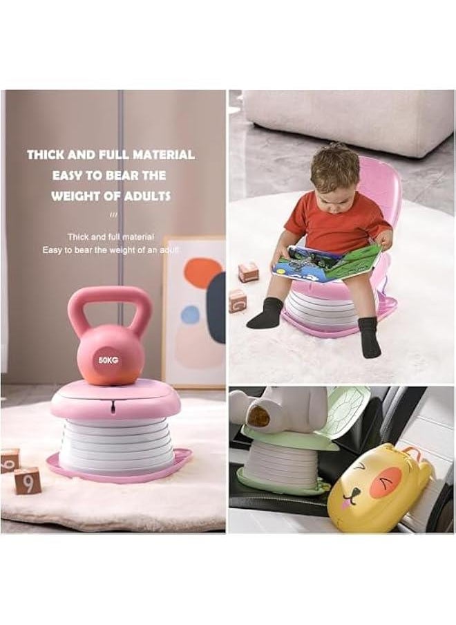 Gonice Portable Potty for Toddler,  Travel Potty Foldable Training Toilet for Car Camping Indoor Outdoor Bathroom, Kids Training Toilet for Boys Girls Baby Toddler  - Image 5