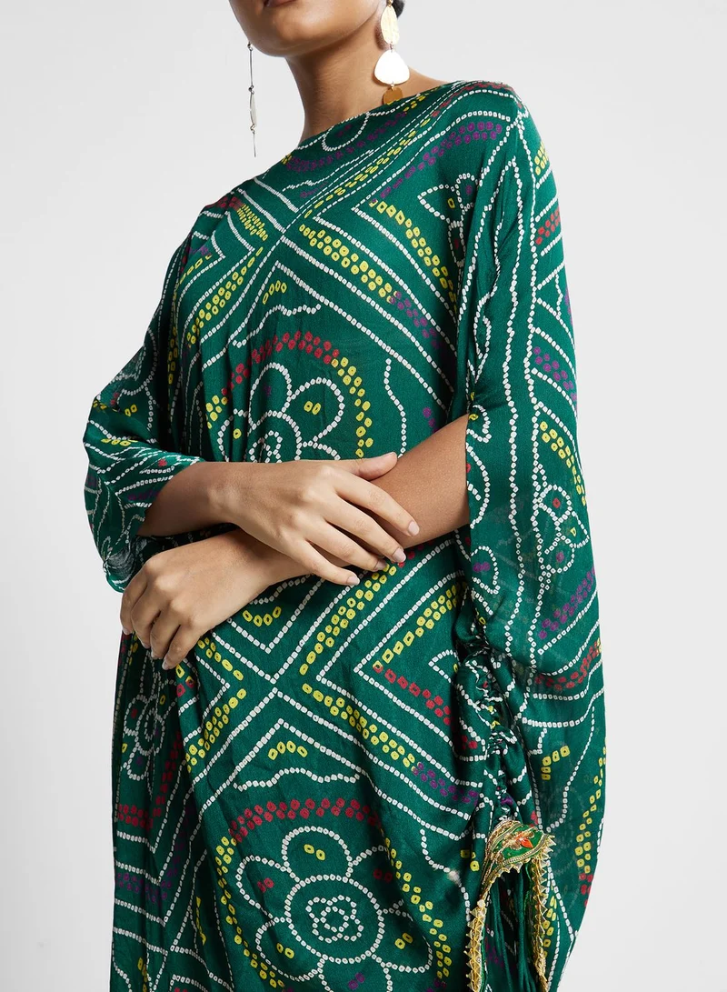 The Arab Crab Bandhani Kurti Set