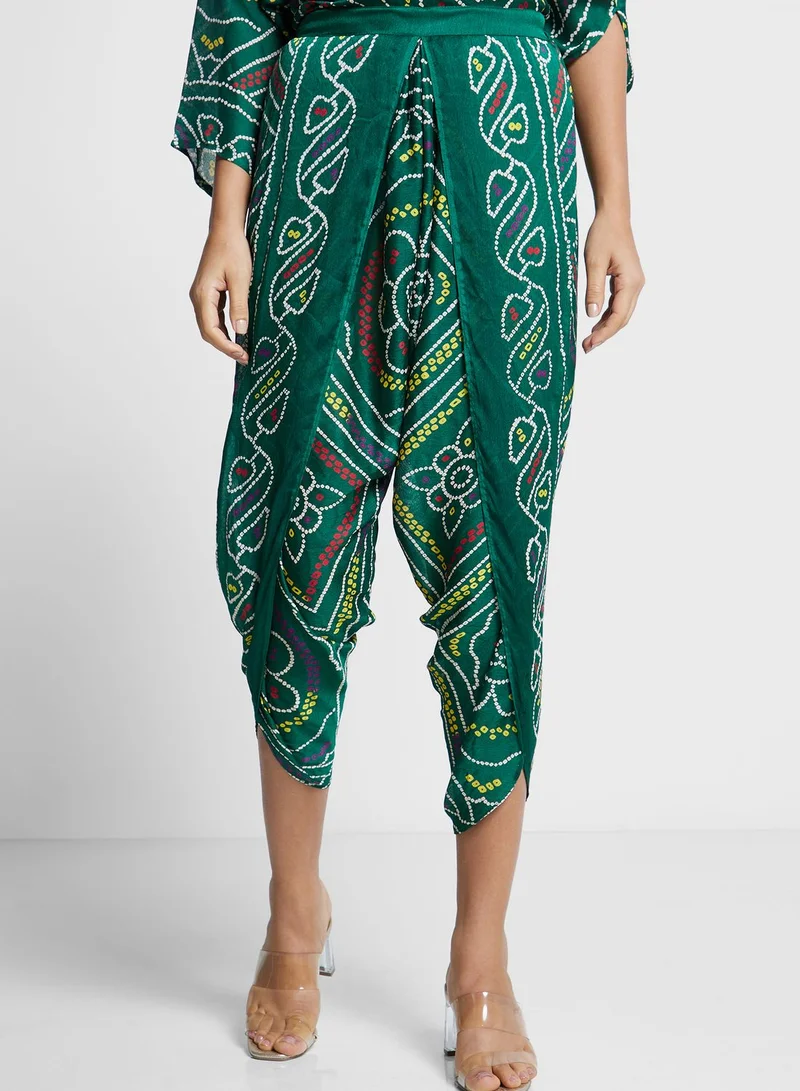 The Arab Crab Bandhani Kurti Set