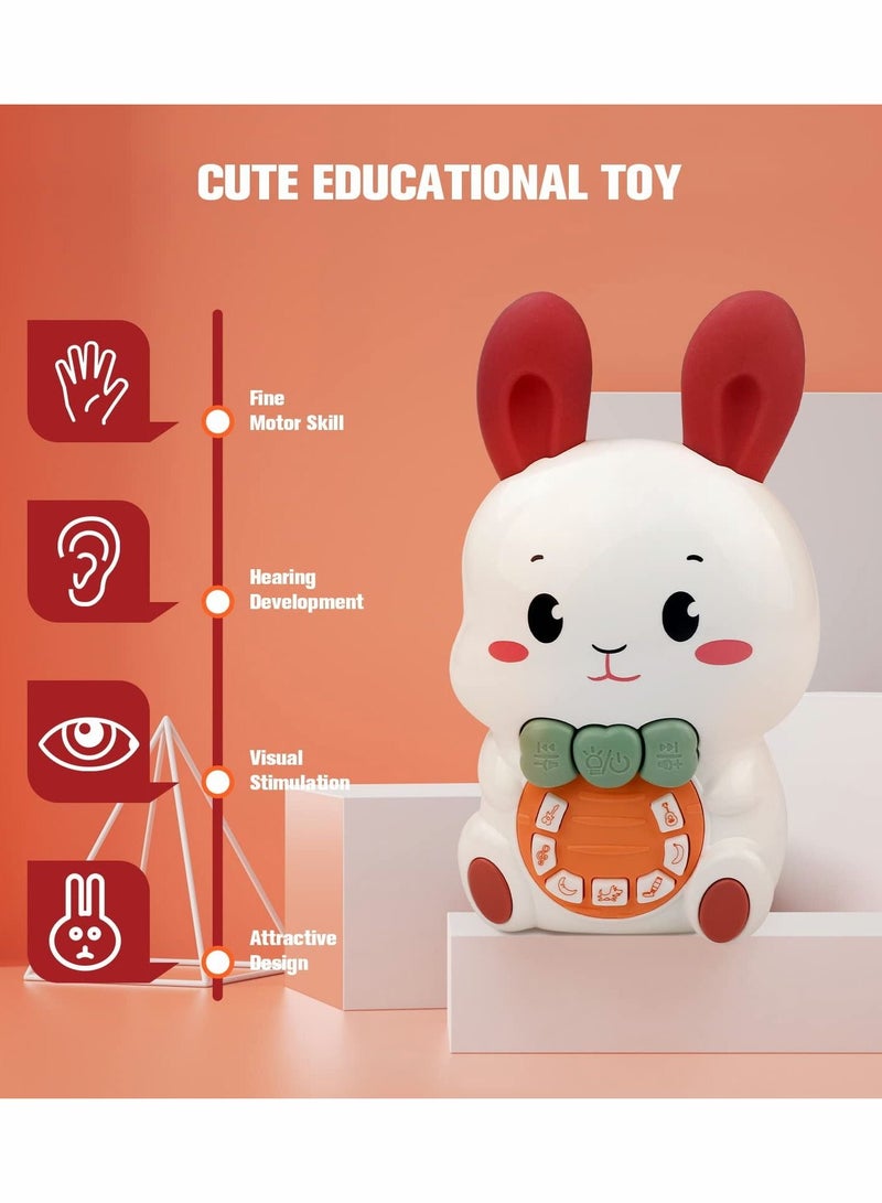 شو وو Baby Toys 3-6 Months Infant Musical for Babies 3-6-12 Months, Bunny Early Educational Light Up Toy, Learning Toy 12-18 Newborn Boys and Girls Gifts - Image 3
