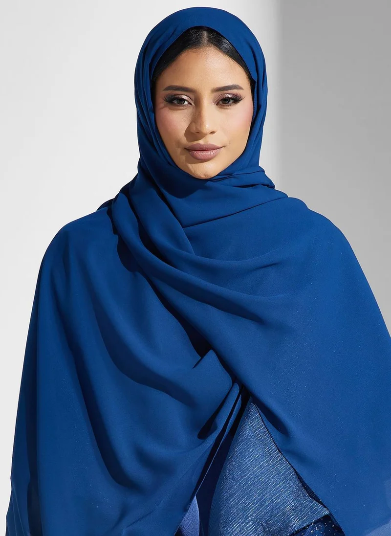 Meem by Mariyah Flared Mesh Abaya