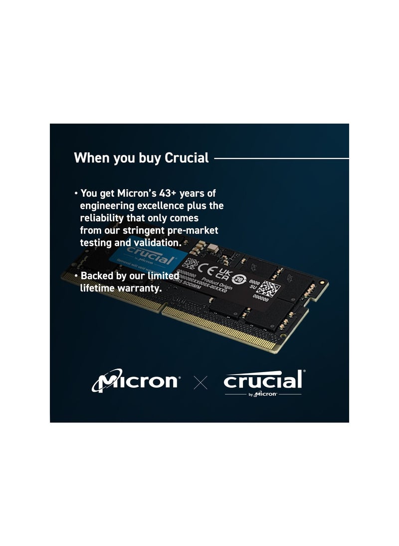 crucial - Crucial 32GB DDR5-4800 SODIMM - Image 1