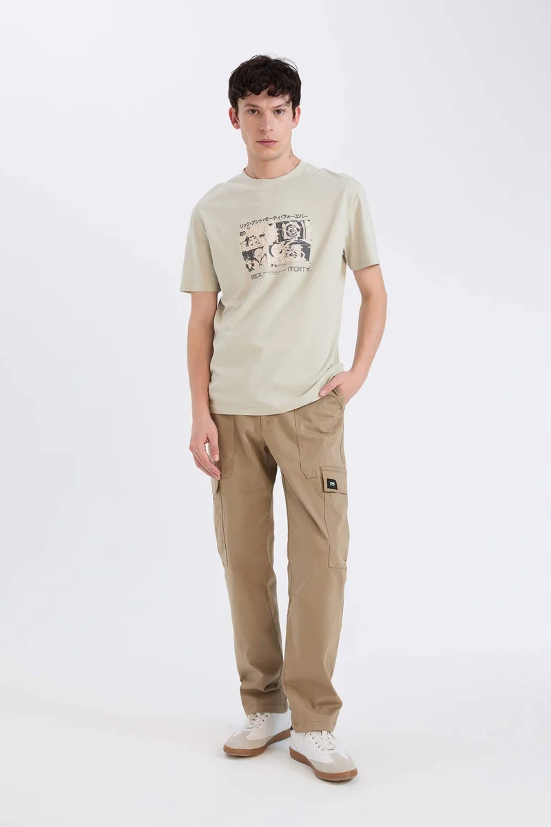 DeFacto Rick and Morty Regular Fit Crew Neck Printed T-shirt
