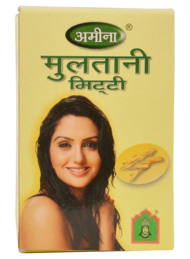 Amina 100% Natural Multani Mitti Powder (Fuller’S Earth/Calcium Bentonite Clay) For Face Pack And Hair Pack Of 6 (480 Gram)  - Image 3