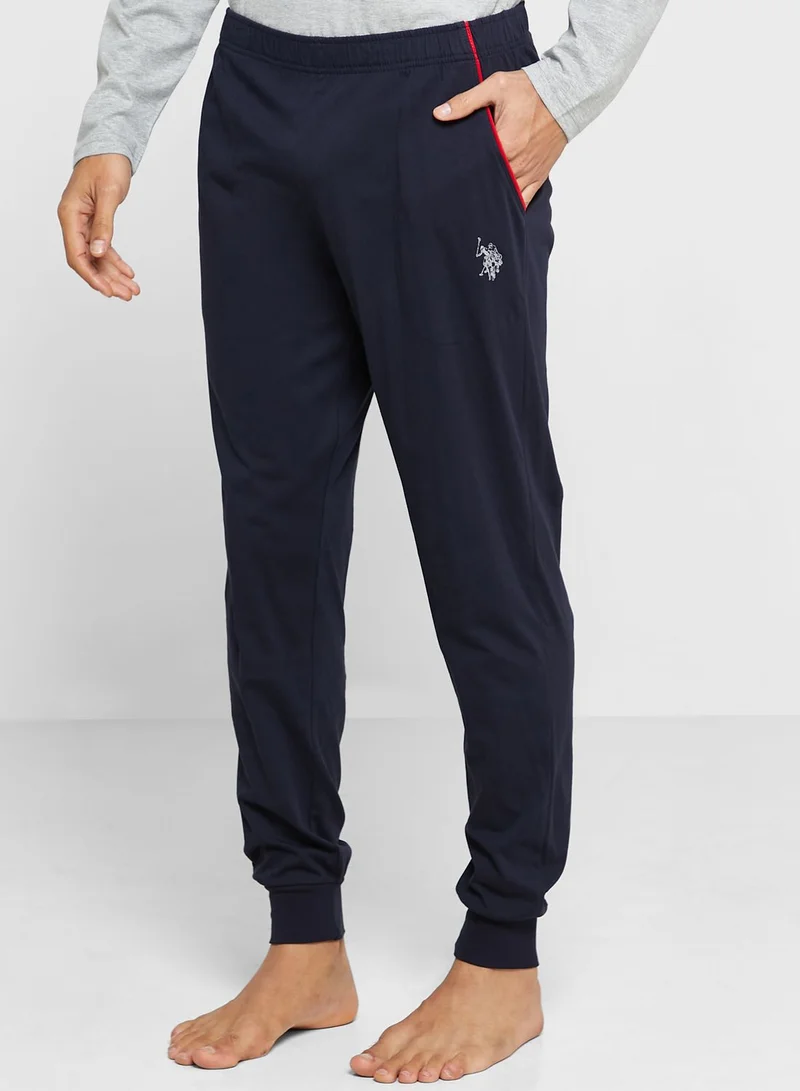 U.S. Polo Assn. Colour Block Sweatshirt And Sweatpants Set