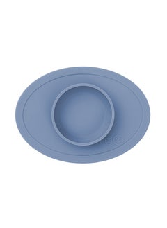 ezpz Tiny Bowl - 100% Silicone Suction Bowl - Baby Plate - Kids Plate - Baby Led Weaning - Fits On All Highchair Trays - 4 Months+ - Indigo  - Image 1