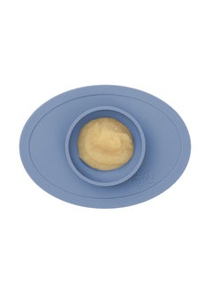 ezpz Tiny Bowl - 100% Silicone Suction Bowl - Baby Plate - Kids Plate - Baby Led Weaning - Fits On All Highchair Trays - 4 Months+ - Indigo  - Image 2