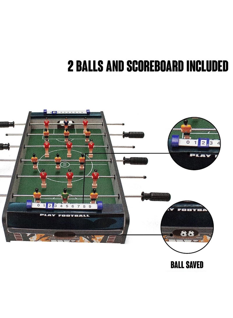 XIANGJUN Mini Table Football Game for Kids Portable for Room & Family Night (Size:60x30x11cm) - Image 2