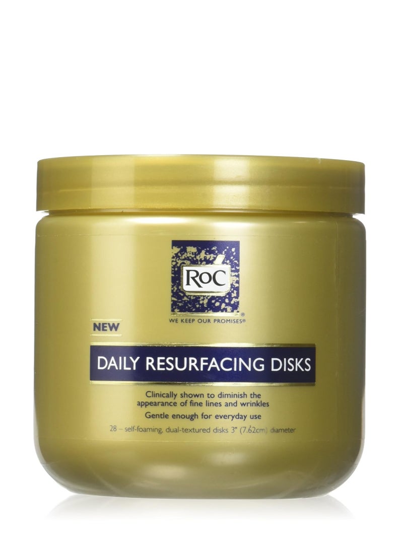 RoC - Daily Resurfacing Facial Disks Exfoliating Makeup Removing Pads Skin Conditioning Cleanser - Image 1