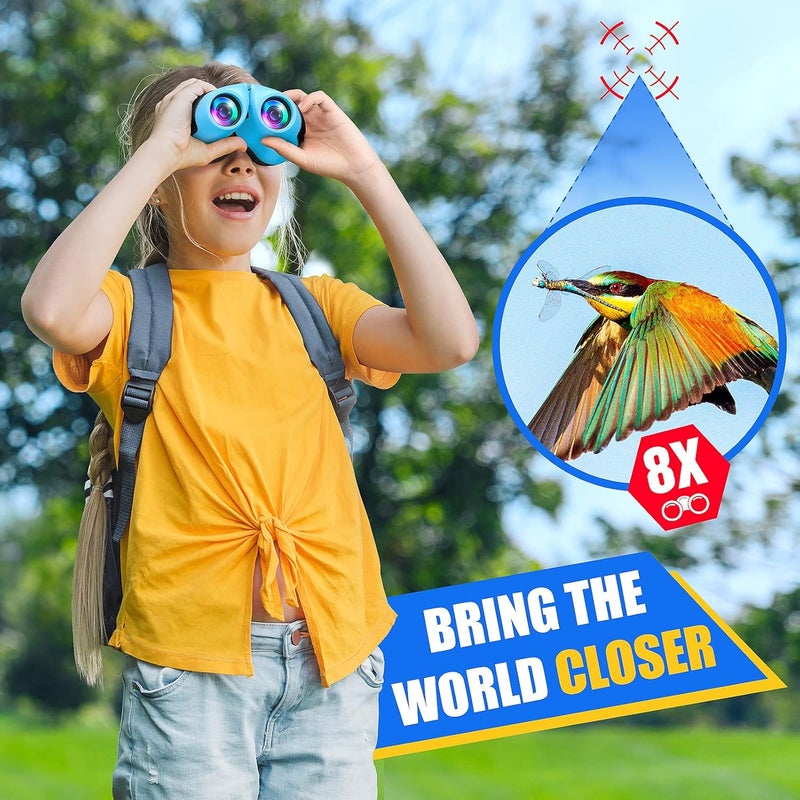 LET'SGO LET'S GO! Binocular for Kids, Compact High Resolution Shockproof Binoculars - Image 3