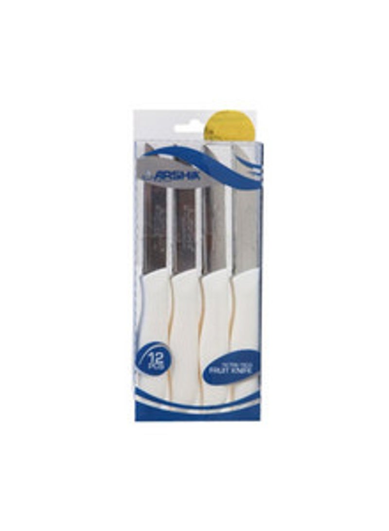Arshia Arshia Portable Fruit Knife Set, Multi-Colour, Set of 12 Pieces, 1933 - Image 1