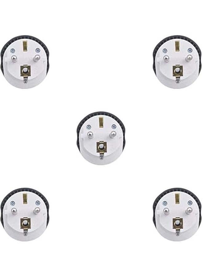 5 Pieces Electrical Socket Adapter US Australia UK to EU Germany Electrical Socket Travel Conversion EU Plug  Universal to EU Plug Adapter - Image 4