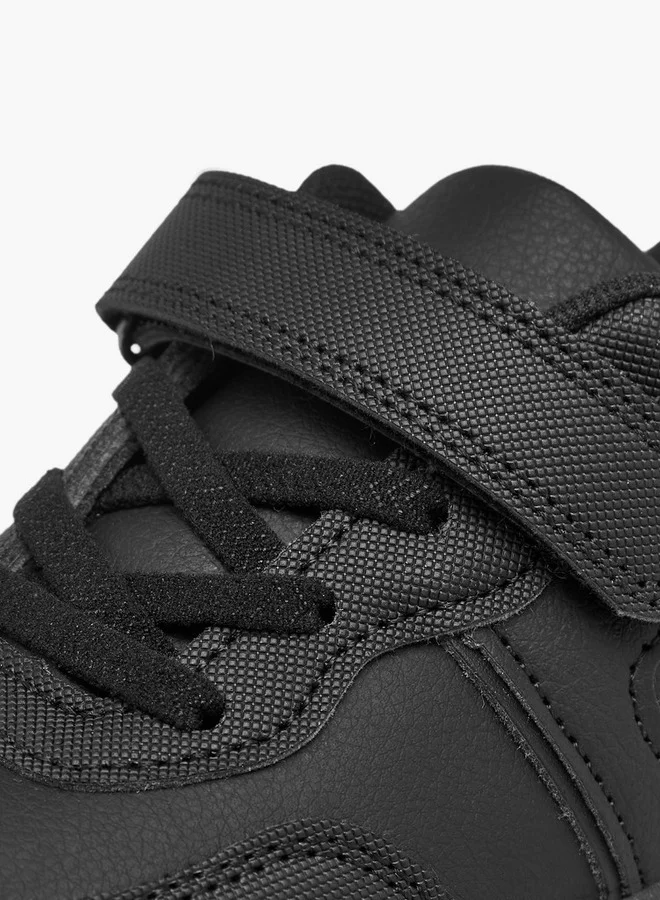 LBL by Shoexpress Boys Panelled School Shoes with Hook and Loop Closure