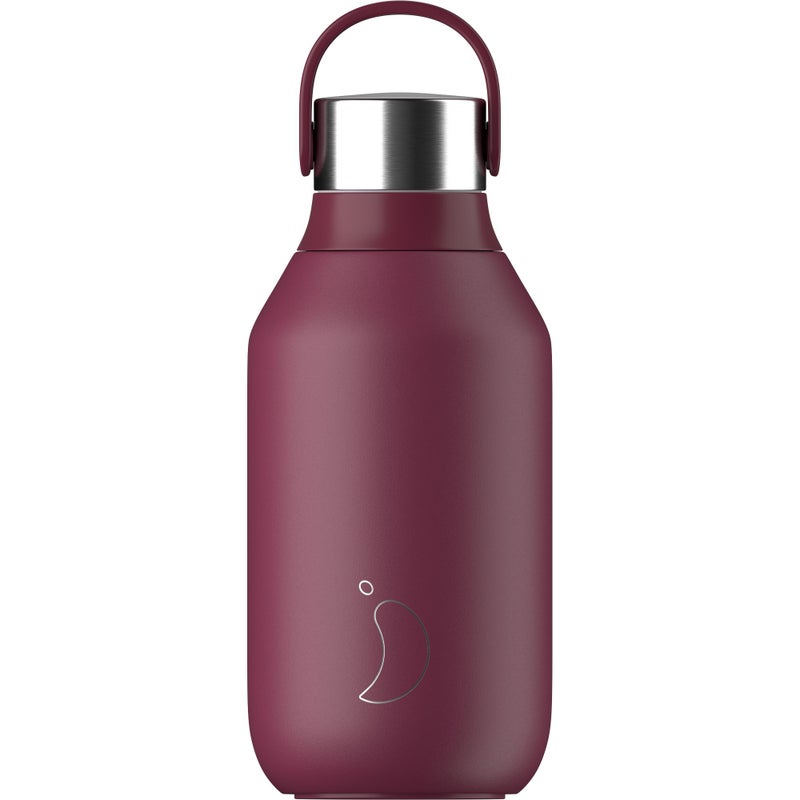Chilly's | Water Bottle | Series 2 | Core | 350ml | Plum Red - Image 1