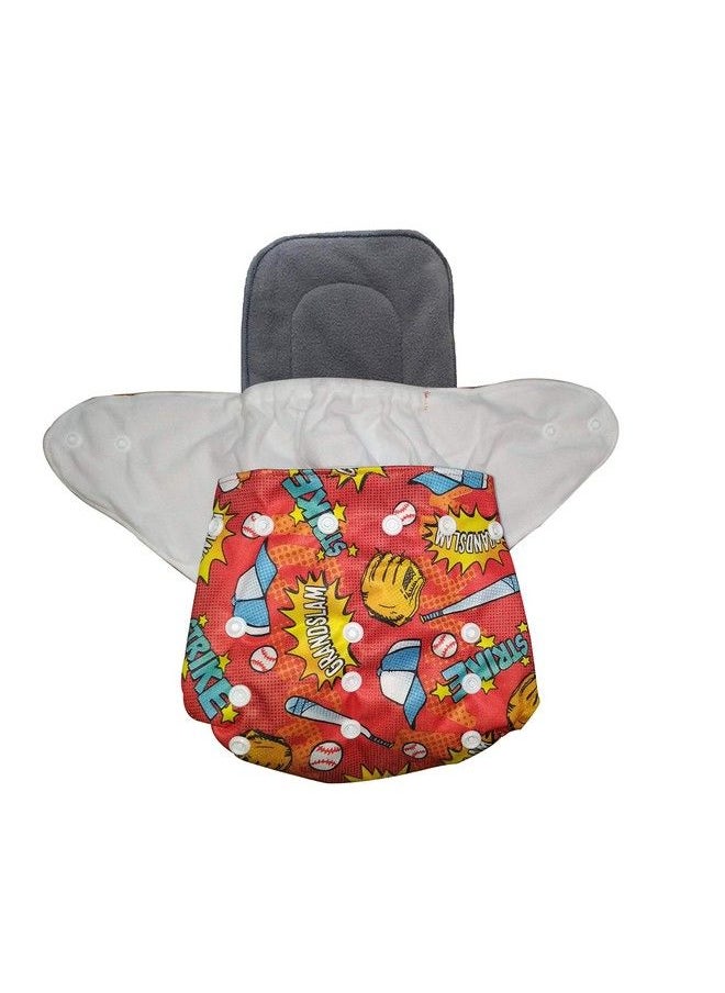 BabyMoon (Set Of 2) Reusable Cloth Diaper Premium Adjustable Size Waterproof Washable Pocket Cloth Diaper Nappie  - Image 4