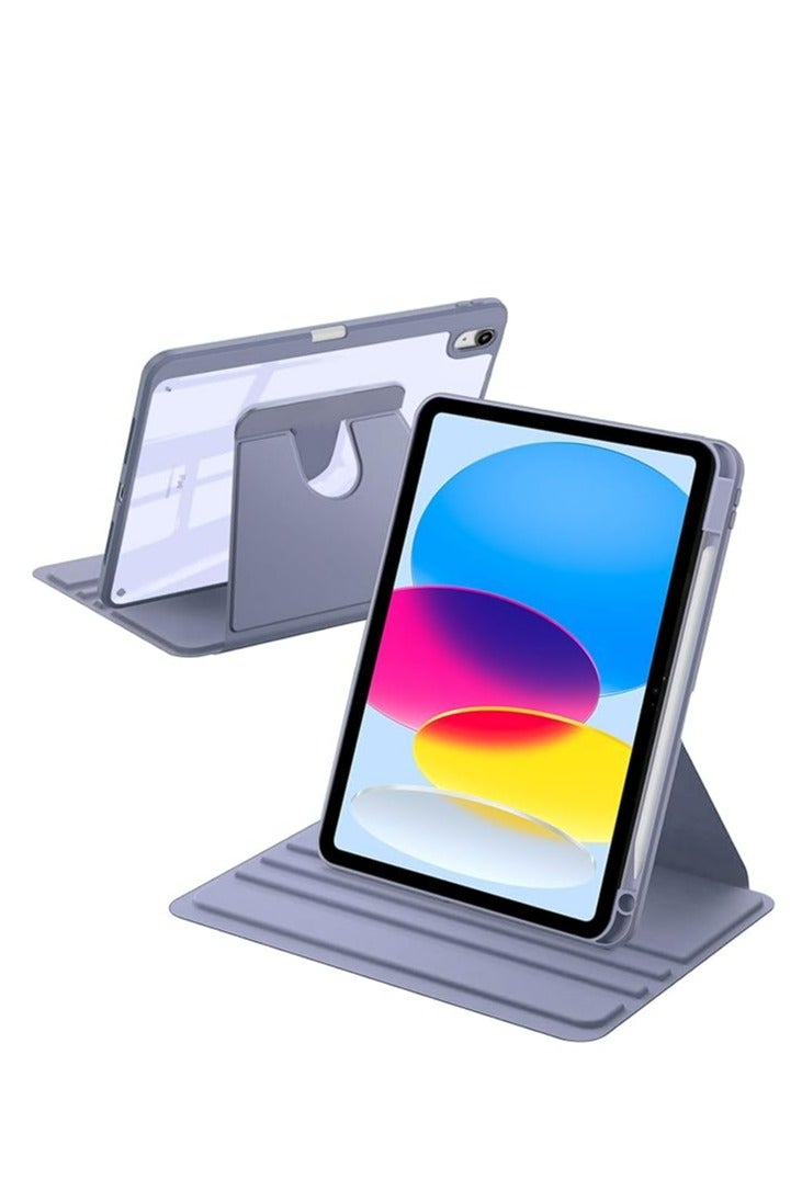 Rotating Case for  iPad 10th 10.9 inch Case 2022/iPad A16 11th 11 inch 2025, 360 Degree Rotation Protective Stand Cover Clear Back, Auto Wake/Sleep - Image 1