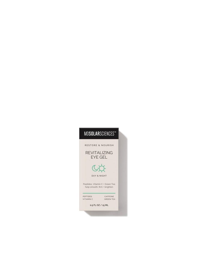 MDSolarSciences - Anti-Aging Eye Gel, Fine Line Treatment, Reduces Dark Circles, Puffiness, And Wrinkles, Firming Eye Treatment With Antioxidants And Hyaluronic Acid, 0.5 Oz - Image 1