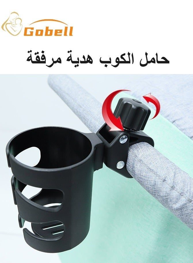 Gobell Portable Single Stroller Sit And Lie Down Newborn Baby Stroller Shock-absorbing Foldable Pram - Image 5