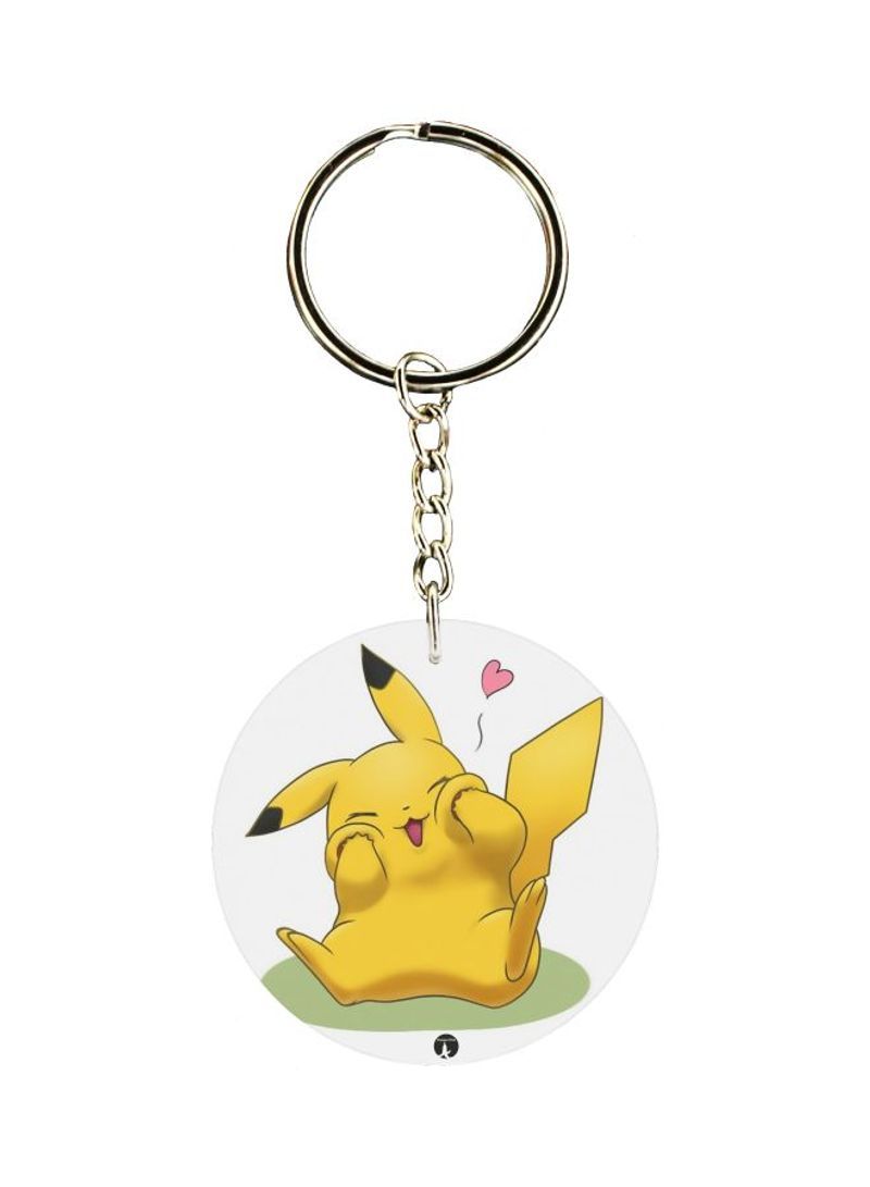 RKN Pikachu Printed Keychain