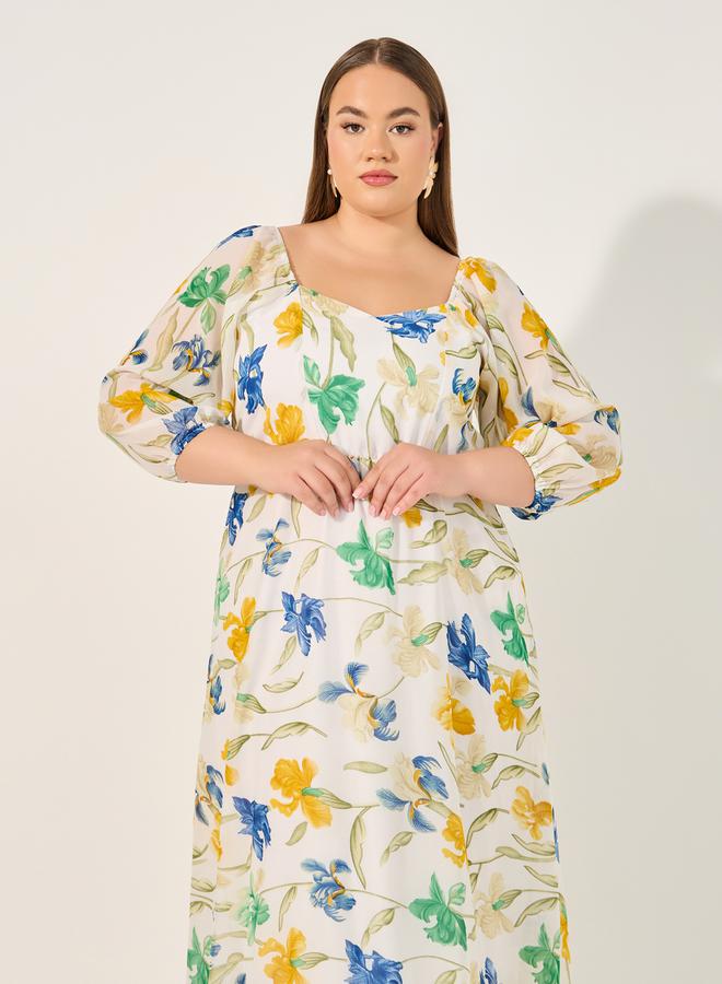 Styli Floral Print Dress  - Image 3