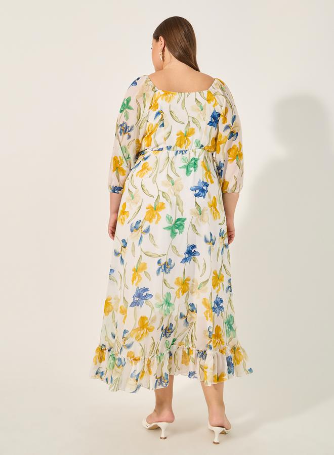 Styli Floral Print Dress  - Image 5